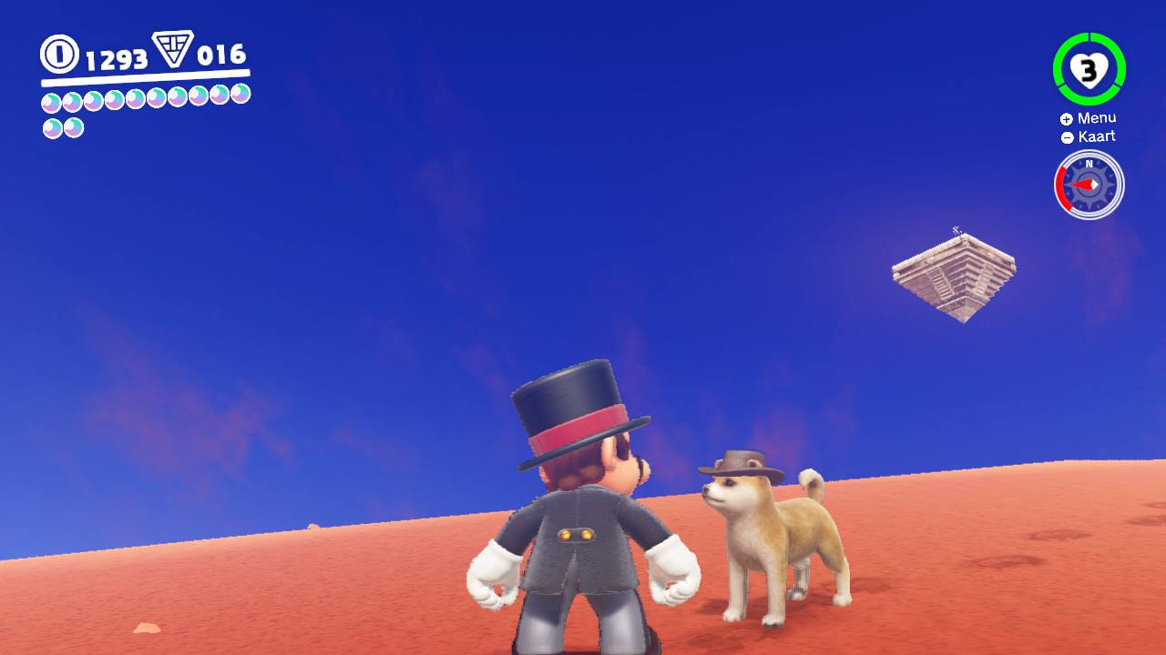 Mario and Dog desert world